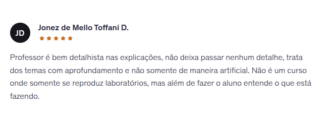 Depoimento - Administração de Servidores Linux - img 8