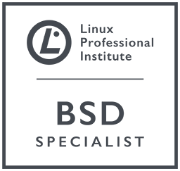 Logo da certificação LPI BSD Specialist