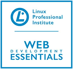 logo da certificação LPI Web Development Essentials