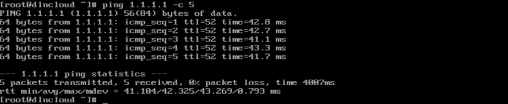 comando ping testando conexão para validar se ainda existe problemas de roteamento no linux