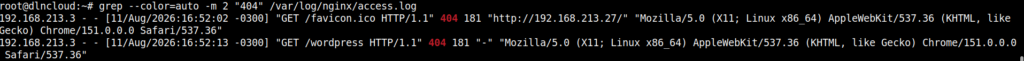 grep limitando a quantidade de linhas que exibem o padrão de pesquisa